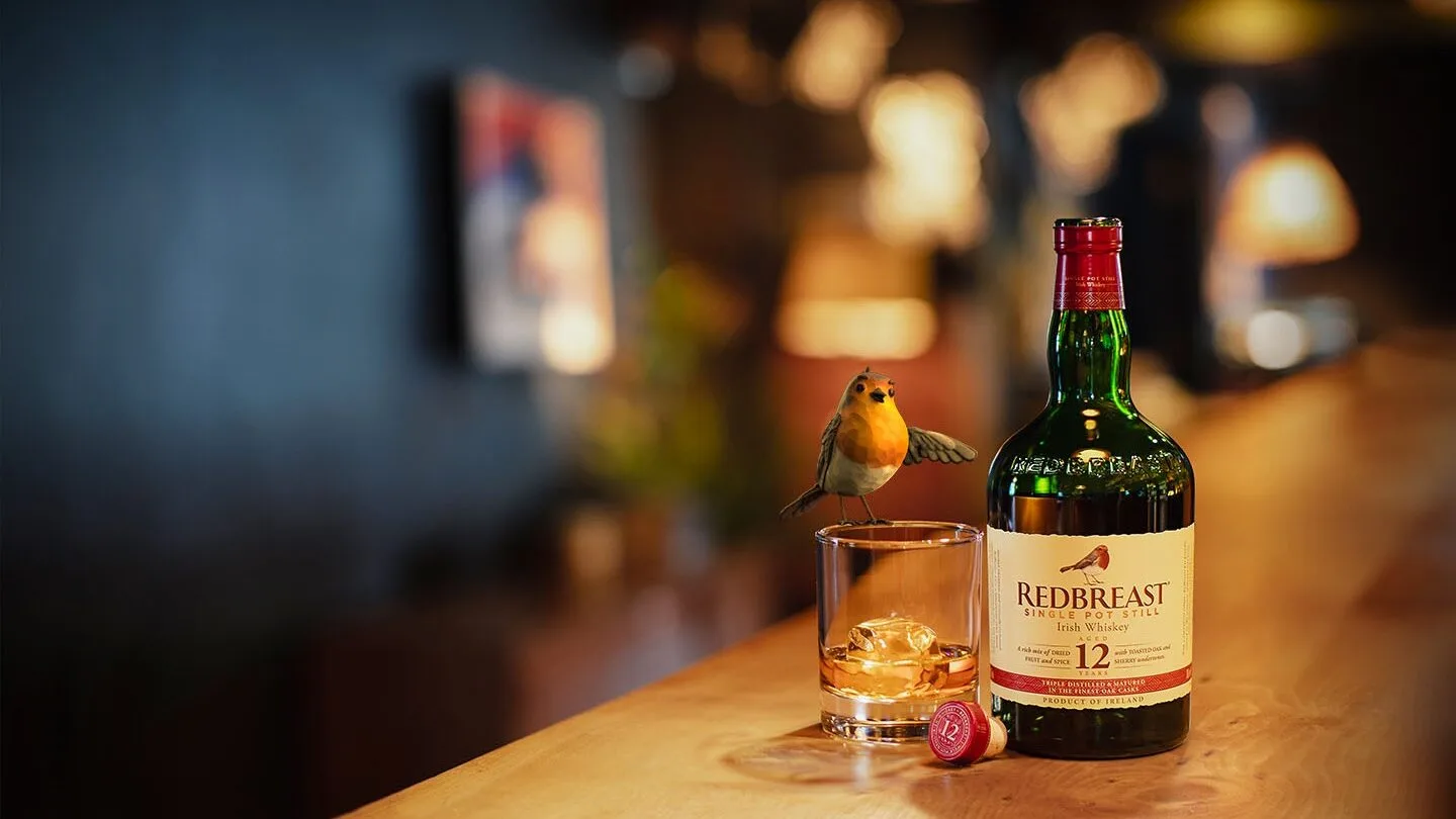 redbreast 12 year old whiskey served on the rocks